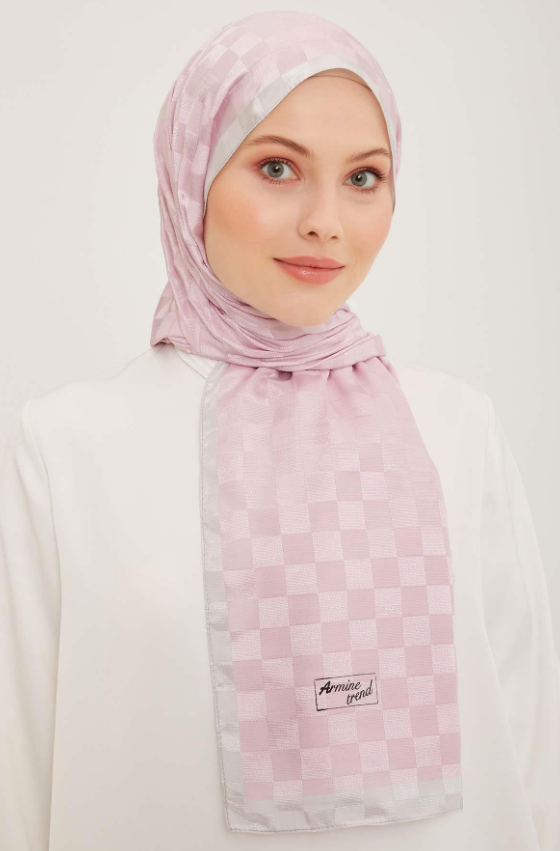 Armine Trend B.Janjan Şal 90 -Pudra Dama Desen