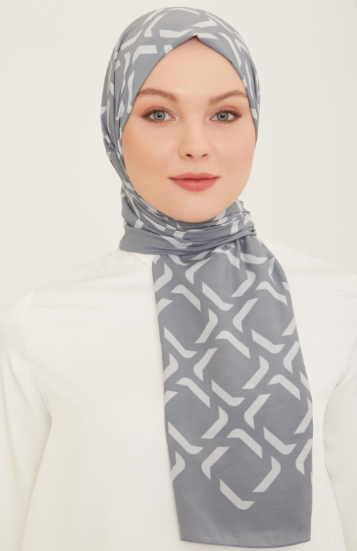 Armine Trend Defne Şal IST 5762 - 06 Gri - Beyaz