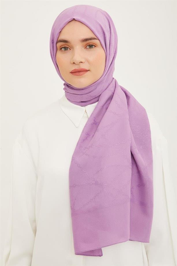 Armine Trend Gül Kurusu Hazan Şal 1 - IST 23009 Geometrik Desen