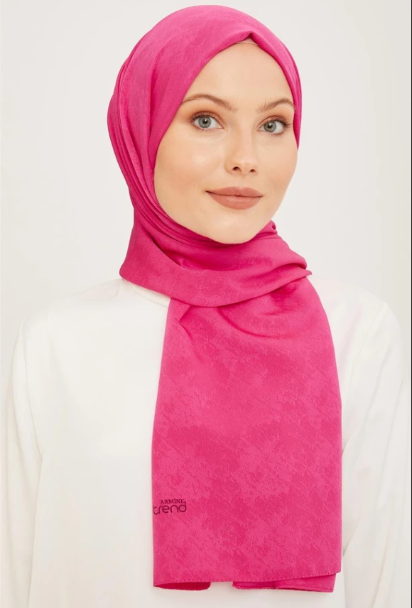 Armine Trend J.Capri Fuşya Düz Renk Şal IST 8 - 04