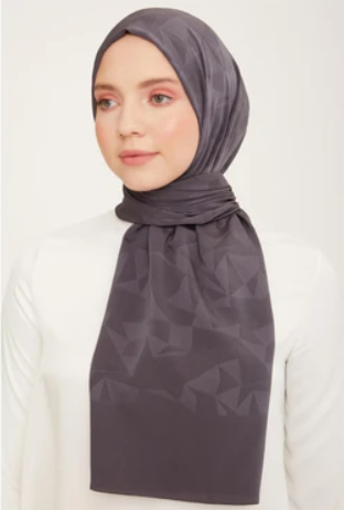 Armine Trend J.Capri Koyu Gri Desenli Şal IST 7 - 127
