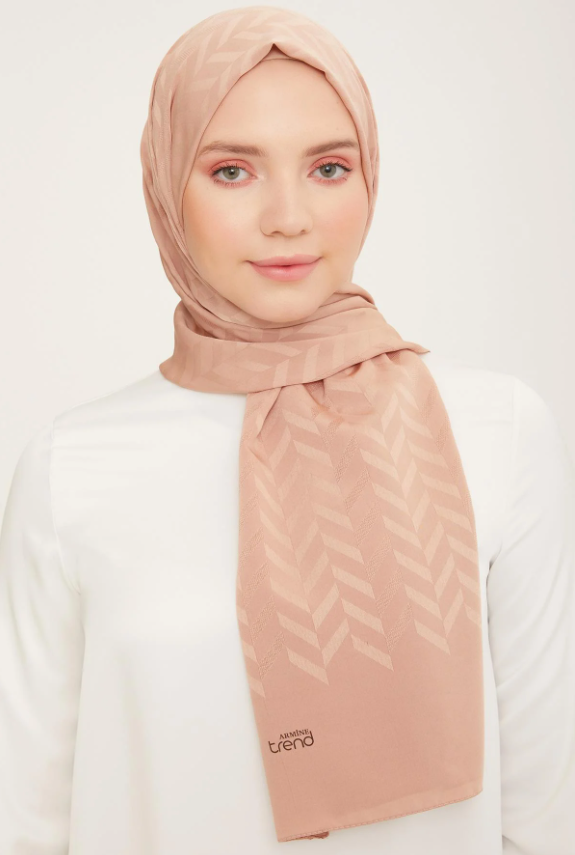 Armine Trend J.Capri Pudra Rengi Desenli Şal IST 1 - 106