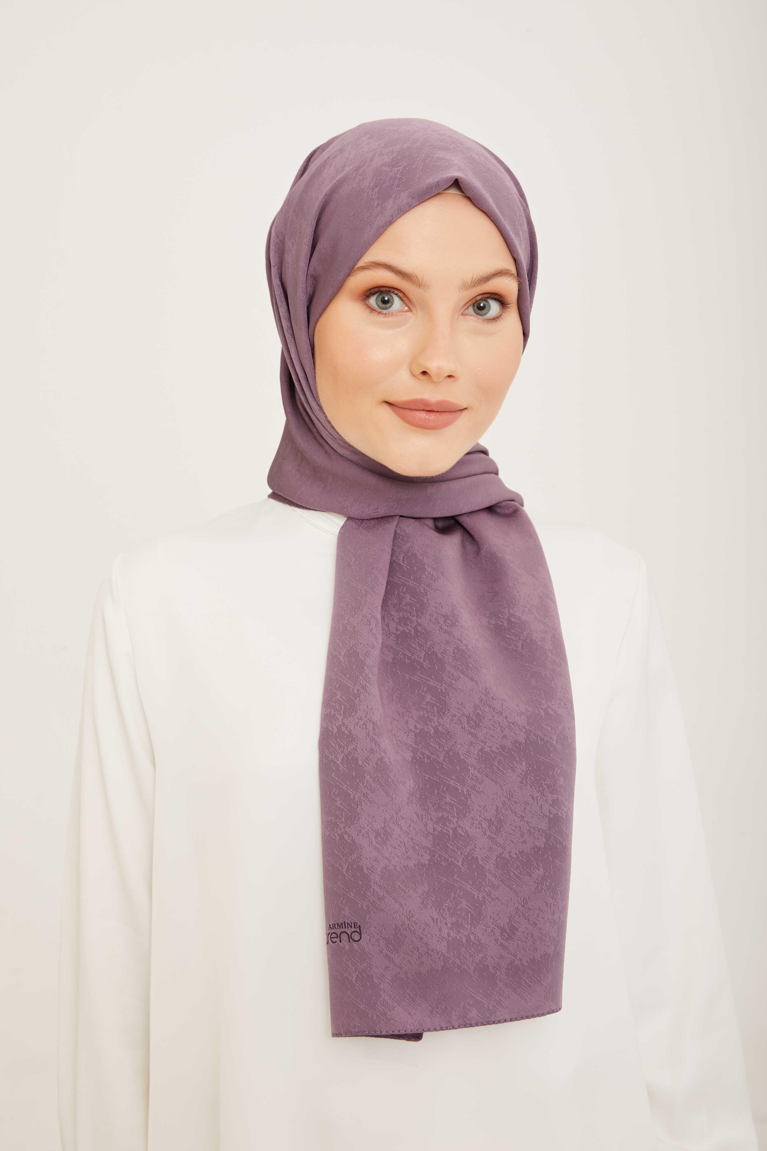 Armine Trend J.Capri Soft Mor Düz Renk Şal 8-416