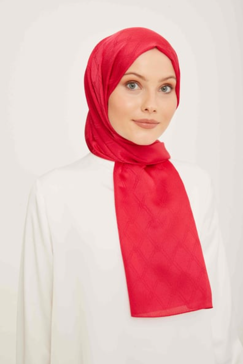 Armine Trend Jan Jan Fuşya Monogram Desenli Jakar Şal IST 6-21226