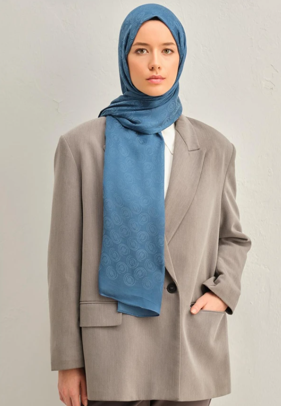 Armine Trend Lyon Şal 2-246973 Mavi
