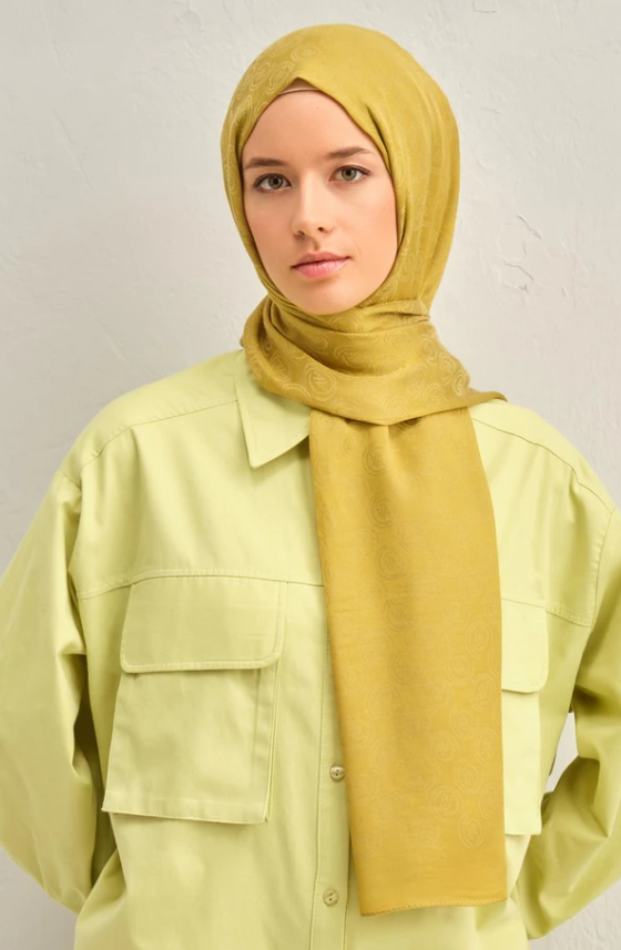 Armine Trend Lyon Şal 2 - 247312 Yağ Yeşili