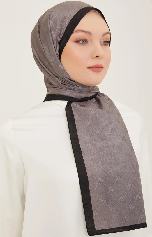 Armine Trend Monogram Şal 2-147 - Antrasit