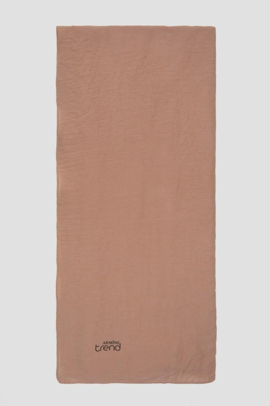 Armine Trend Naturel Soft Şal 10 Sütlü Kahve Düz Renk