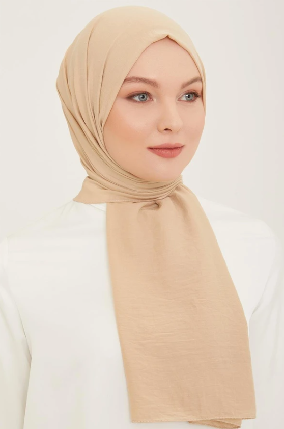 Armine Trend Naturel Soft Şal 61 Koyu Vizon Düz Renk