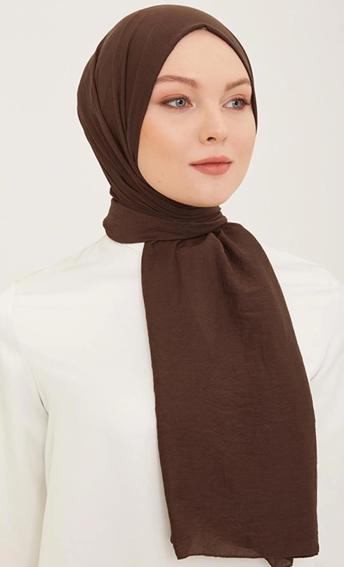 Armine Trend Naturel Soft Şal Kahverengi  -  11