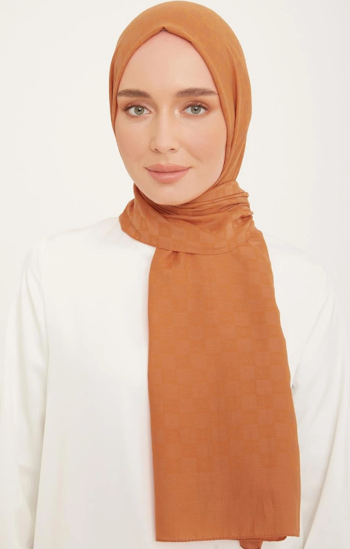 Armine Trend P.Monogram Şal 21057 Turuncu