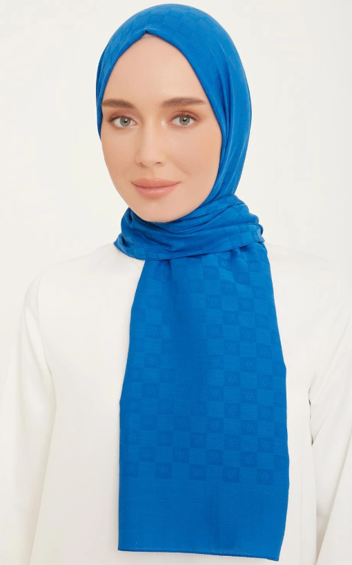 Armine Trend P.Monogram Şal 21162 Mavi