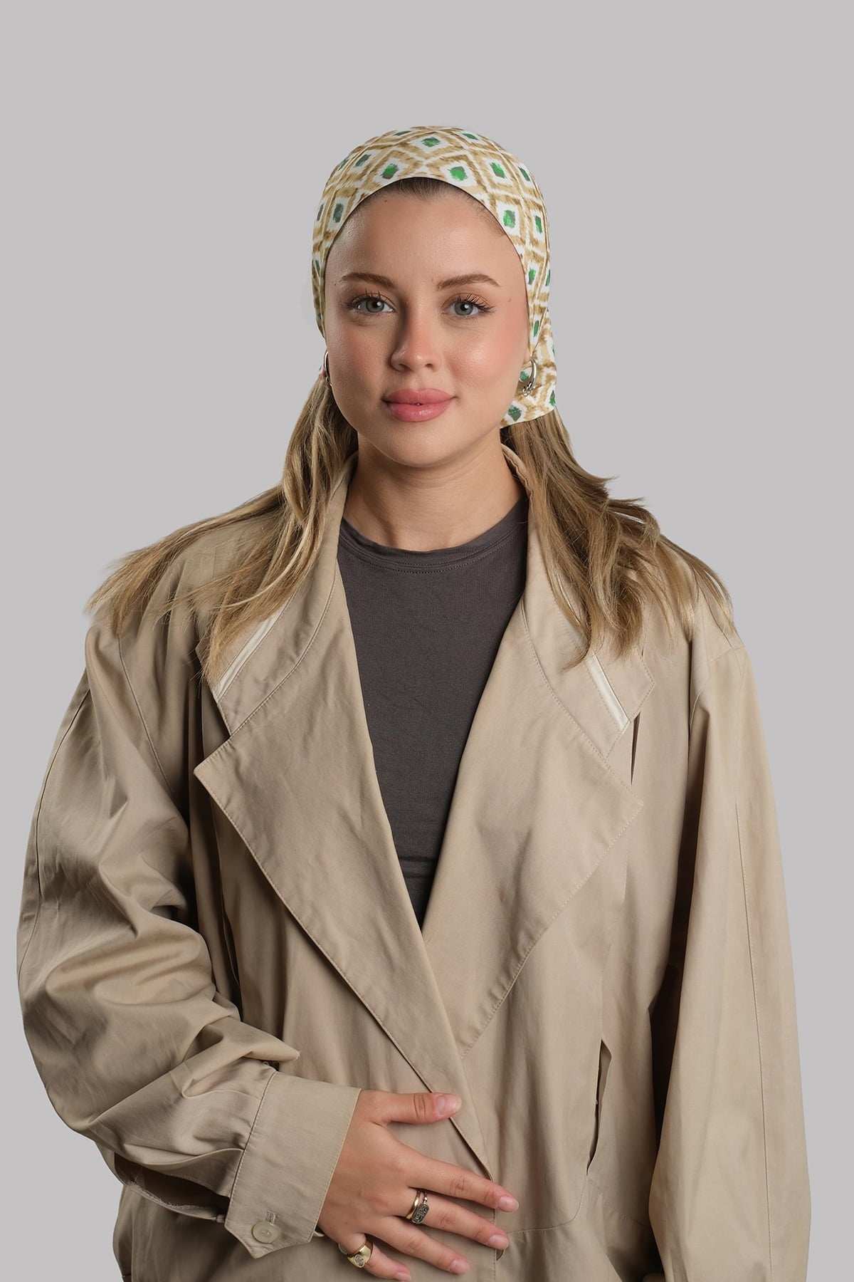 Bej Pratik Hazır Geçmeli Buff Bandana Sandy Desenli Boru Bone 2417_12