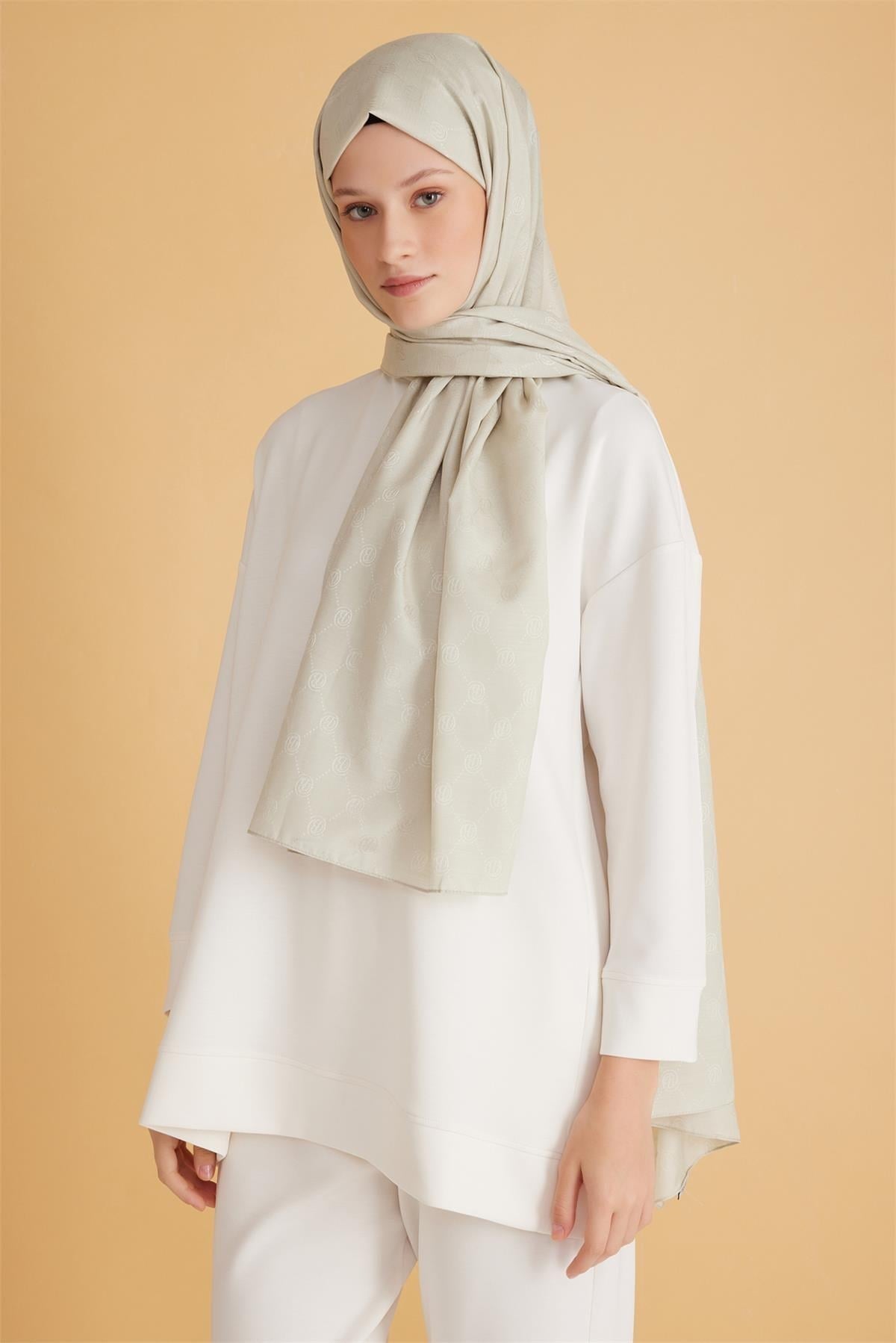 Belli Fresh Monogram Şal 3 Krem 101