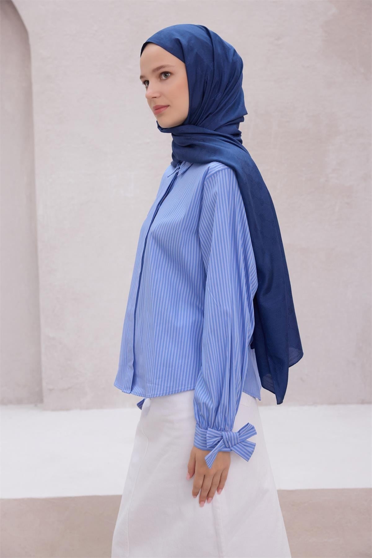 Belli Fresh Monogram Şal 3 Parlement Mavi  108