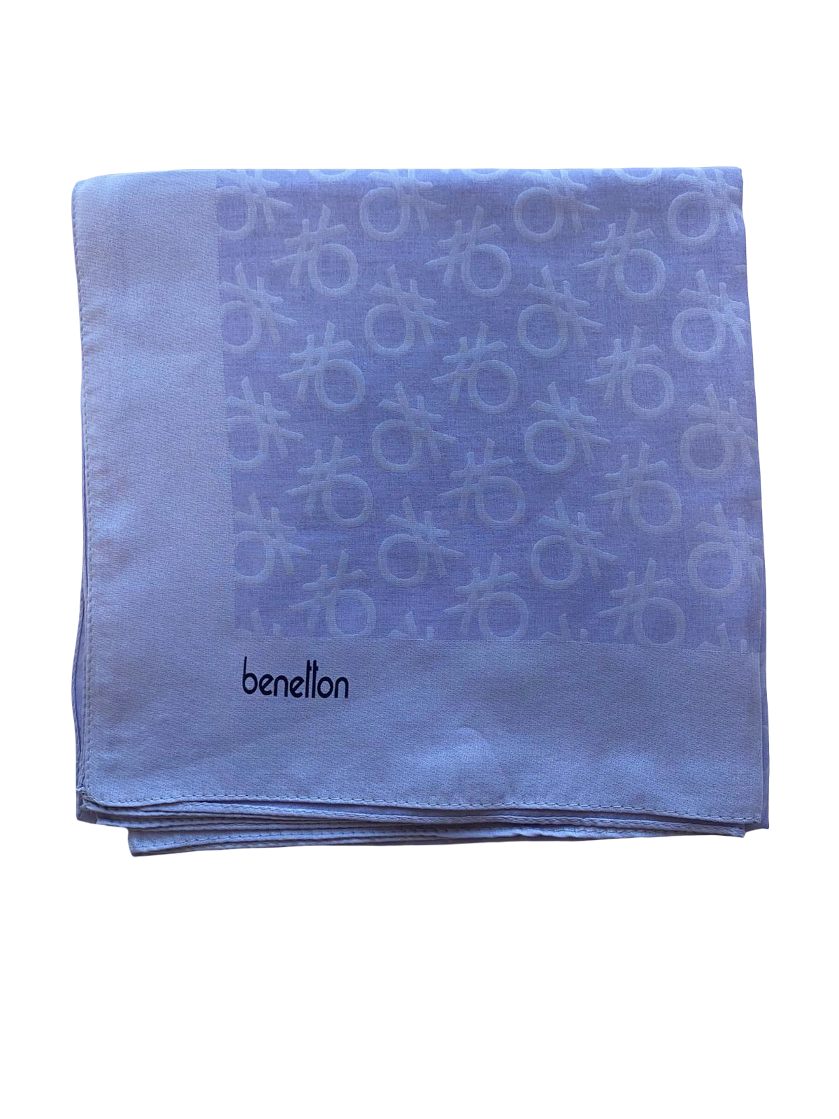 Benetton Elegante Eşarp 1024 4270 Lavanta Monogram Desen