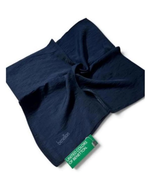 Benetton Siena Eşarp 1022 003 Lacivert Düz Desen