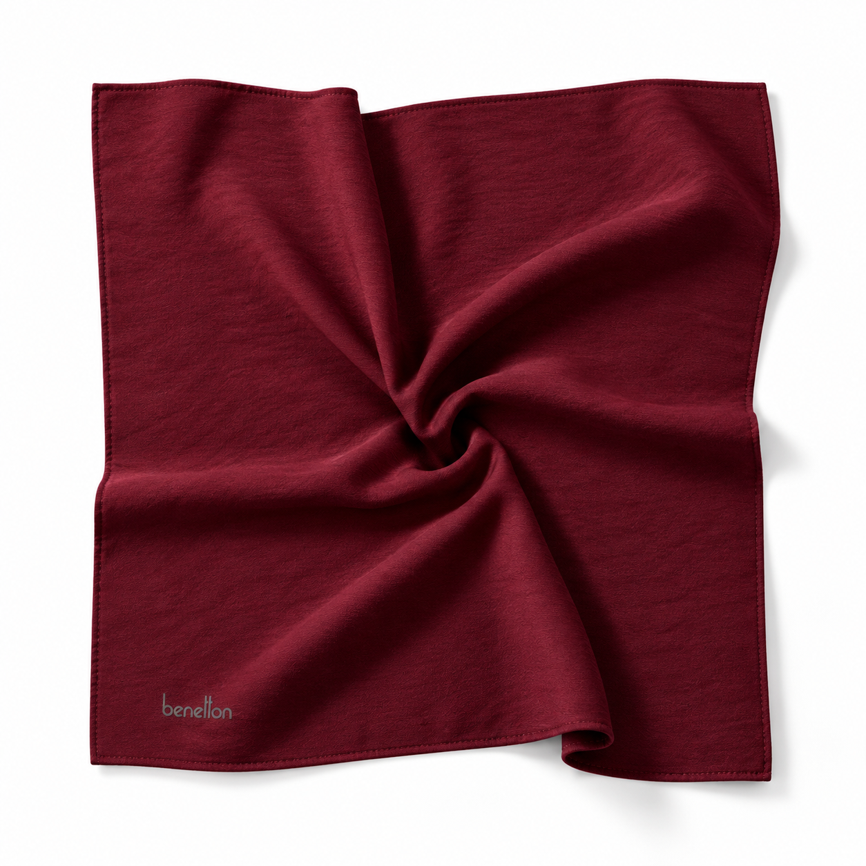 Benetton Siena Eşarp 1022 022 Bordo Düz Desen