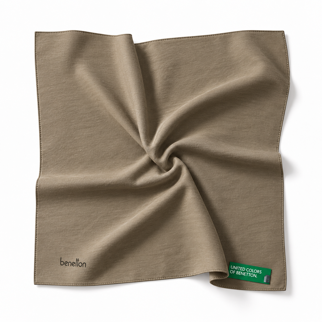 Benetton Siena Eşarp 1022 025 Vizon Düz Desen