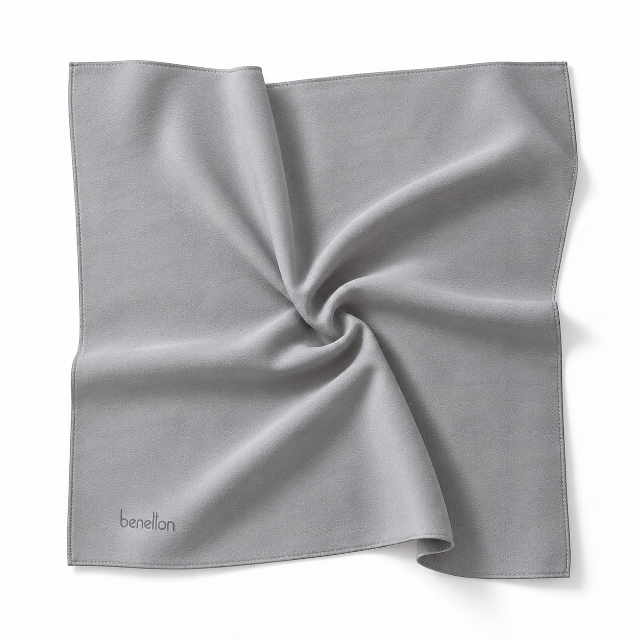 Benetton Siena Eşarp 1022 065 Gümüş Düz Desen