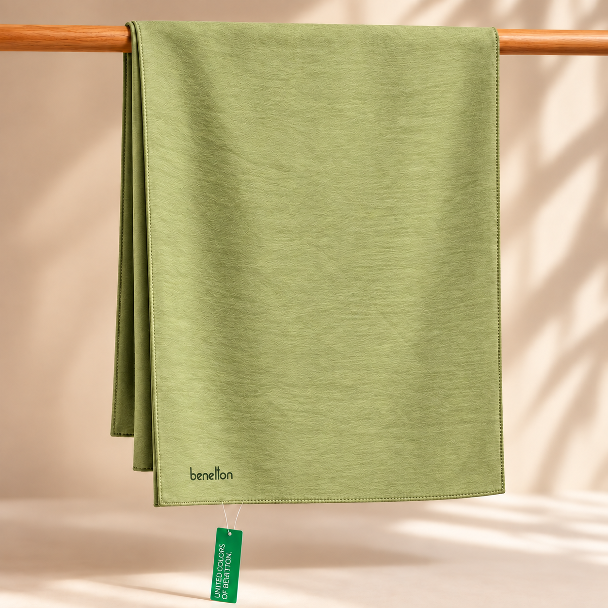 Benetton Siena Şal 1021 066 Tereyağ Düz Desen