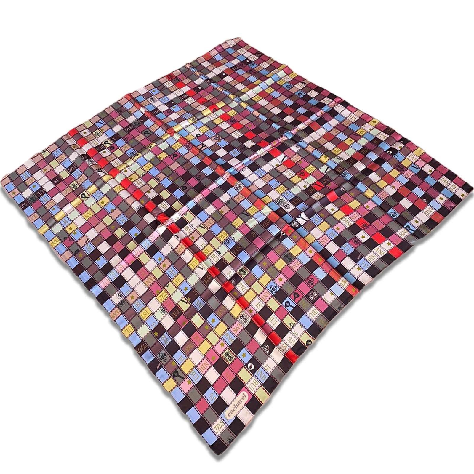 Cacharel Ekose Desen Tivil İpek Eşarp 8376313  -  961