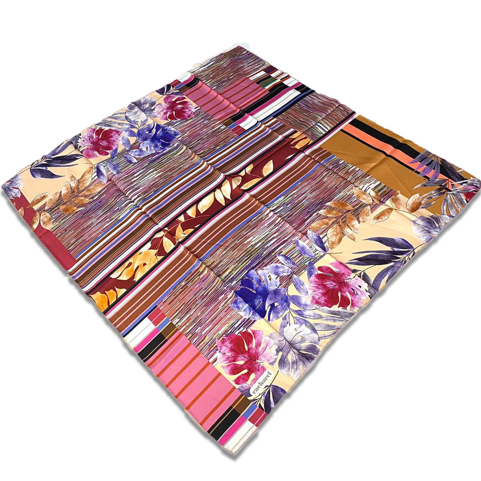 Cacharel Krem Karma Desen Tivil İpek Eşarp 4208701-311