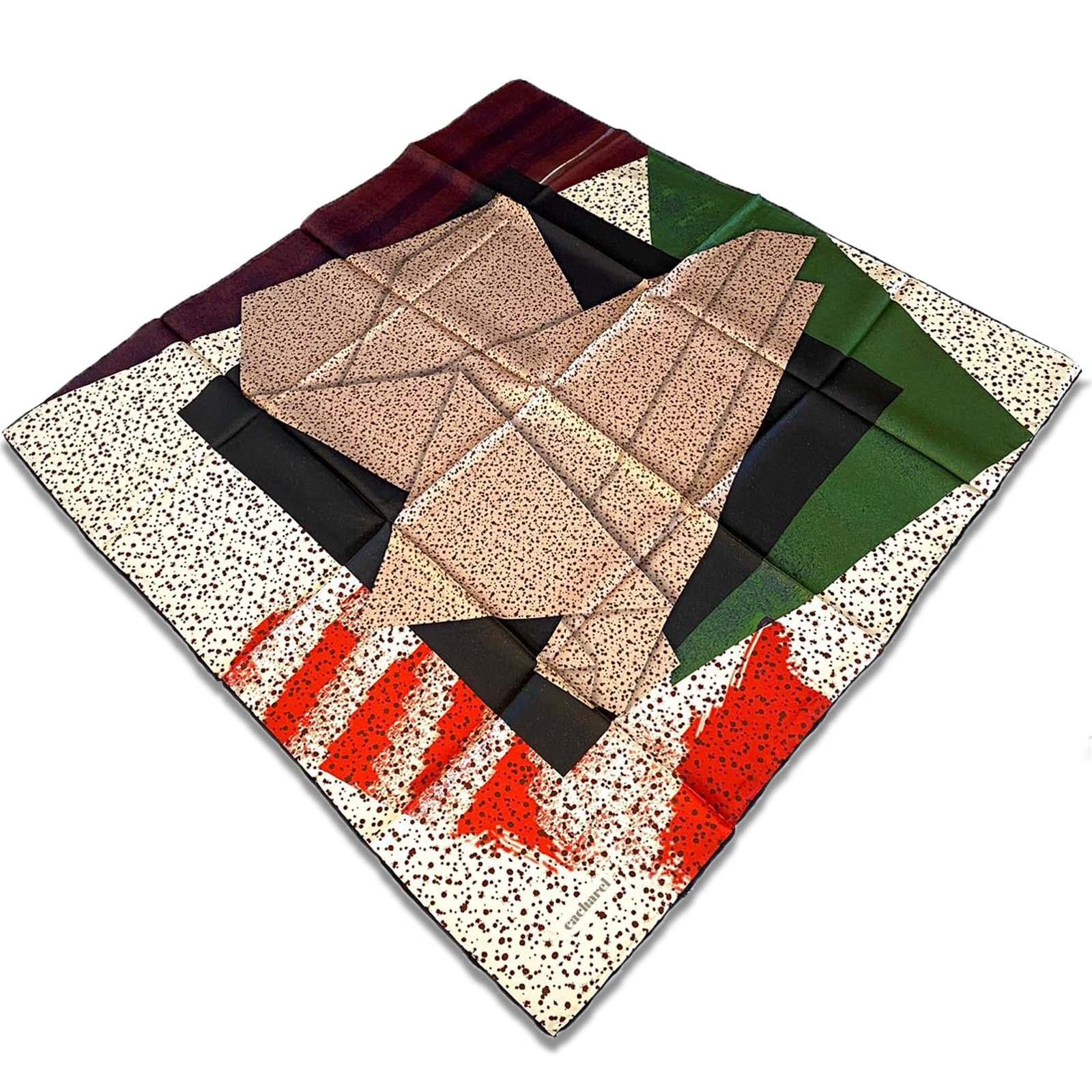 Cacharel Gray Twill Silk Scarf 8419313-912