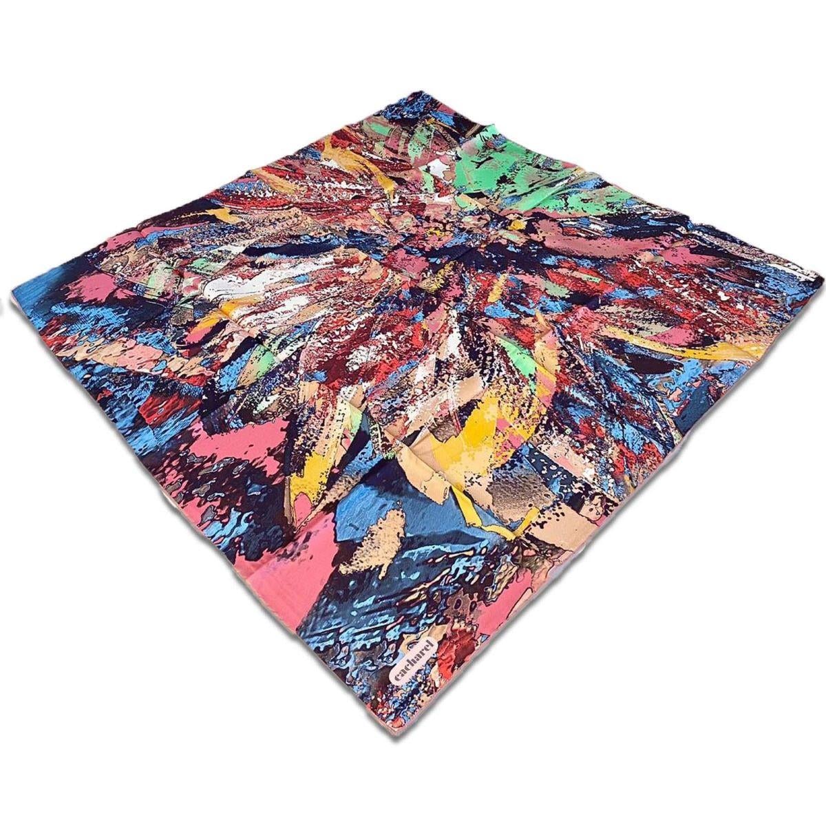 Cacharel Pembe Karma Desen Tivil İpek Eşarp 8711313  -  991