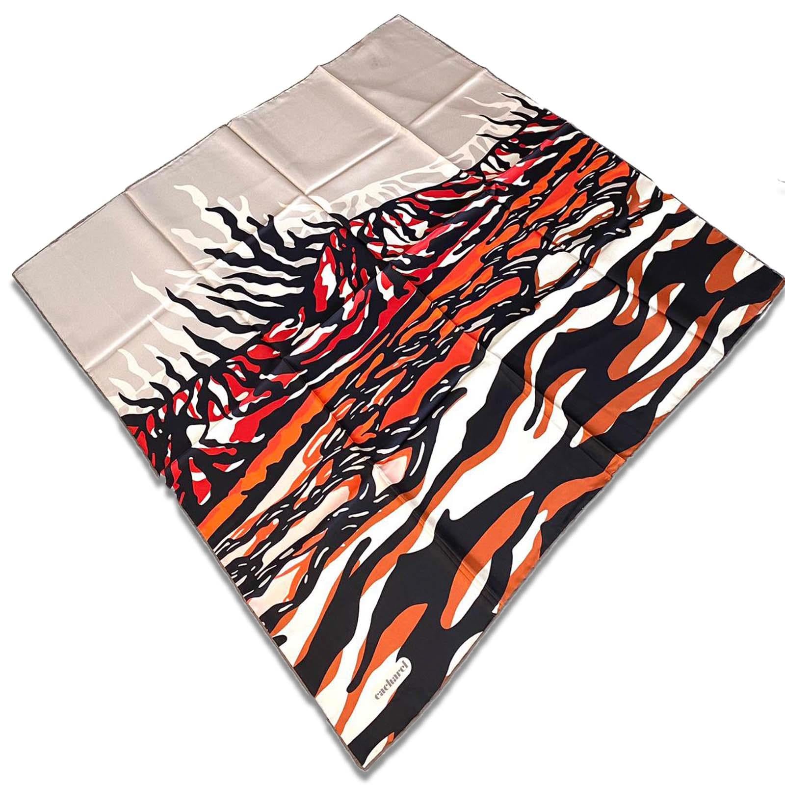 Cacharel Renkli Zebra Desen Tivil İpek Eşarp 7825313  -  931