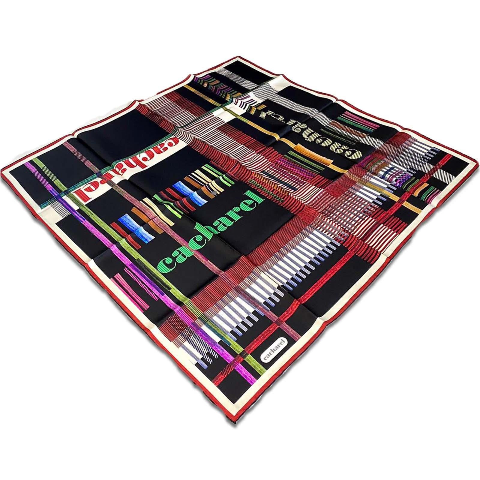 Cacharel Siyah Bordo Karma Desen Tivil İpek Eşarp 8848313  -  913