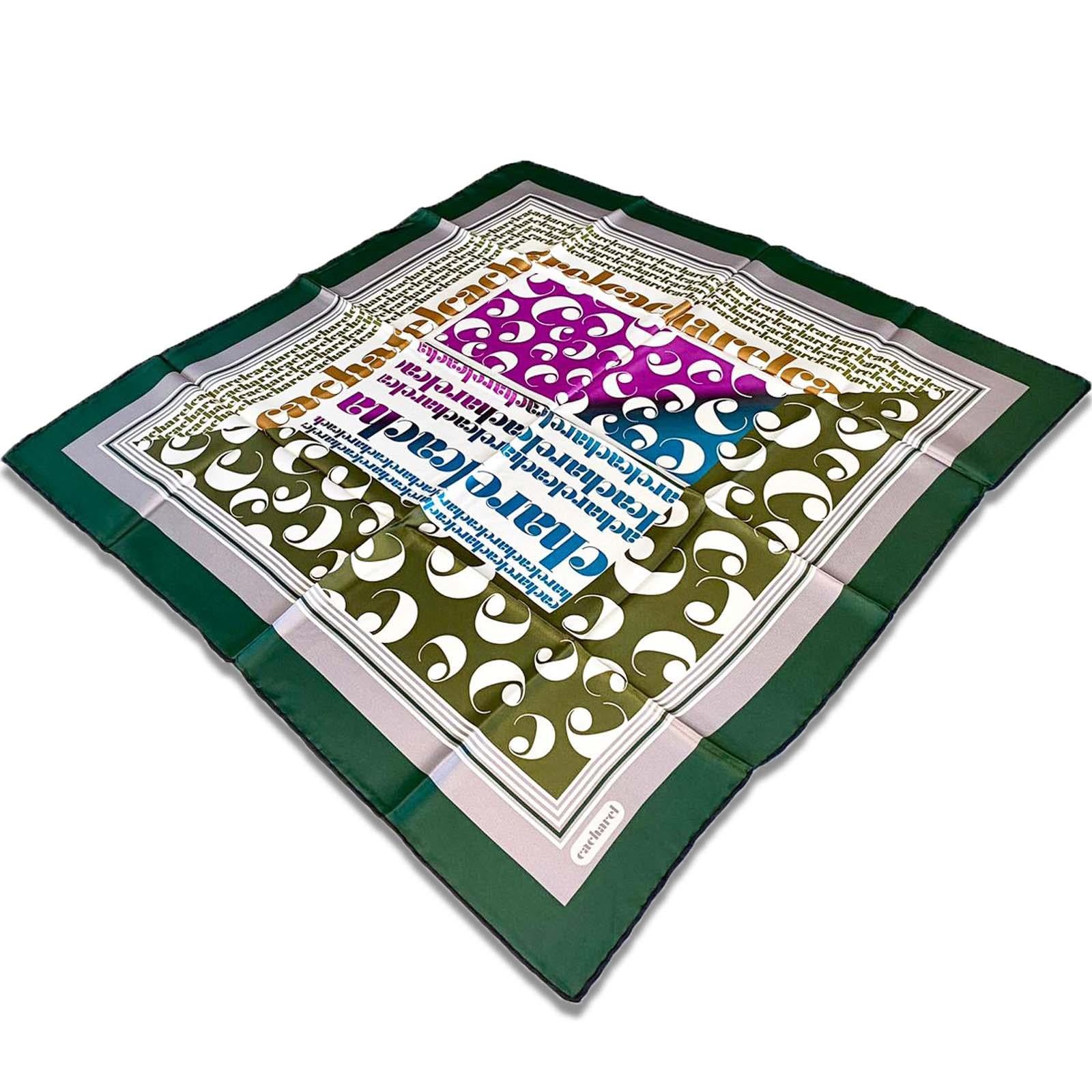 Cacharel Yeşil Karma Desen Tivil İpek Eşarp 8387313  -  914