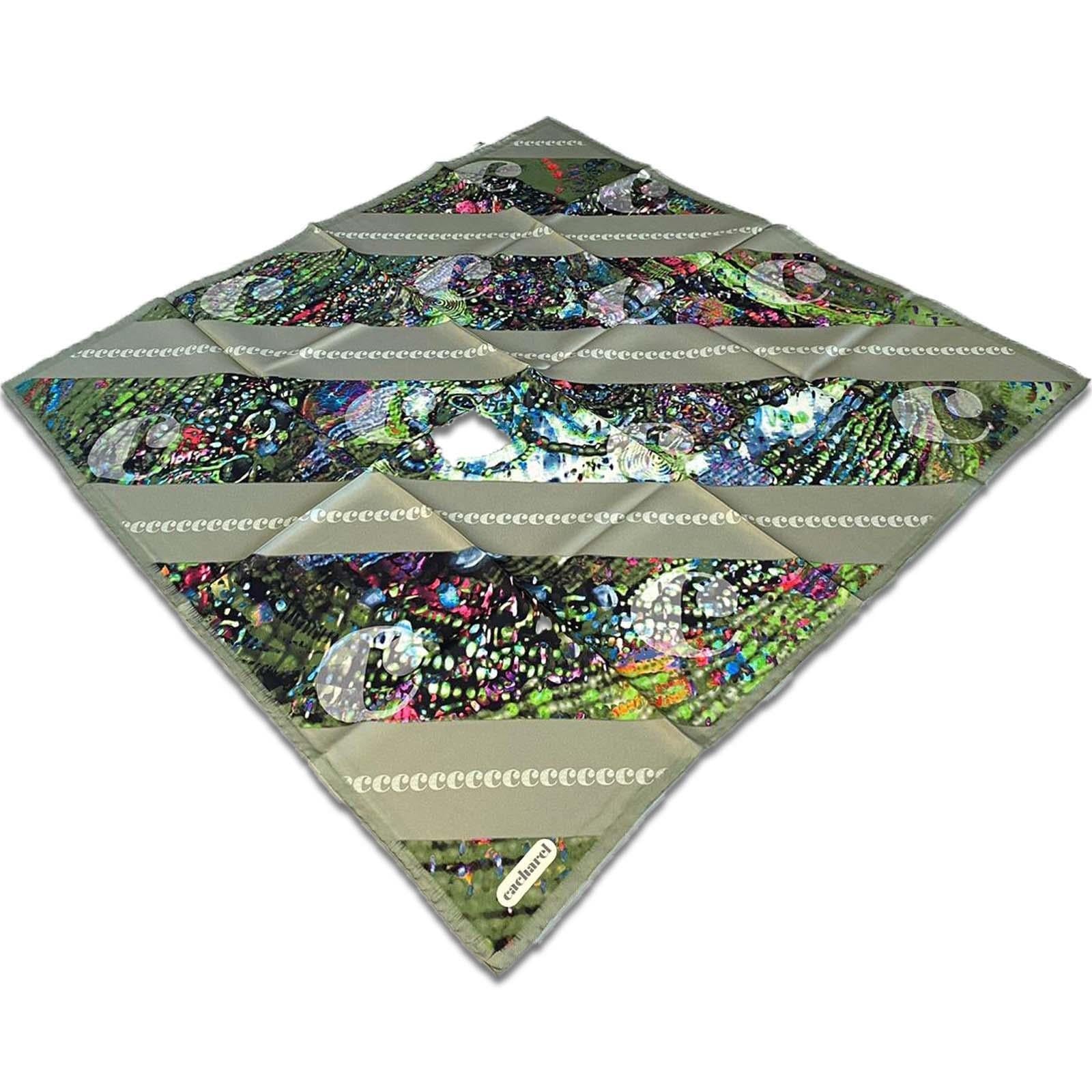 Cacharel Yeşil Karma Desen Tivil İpek Eşarp 8849313  -  951