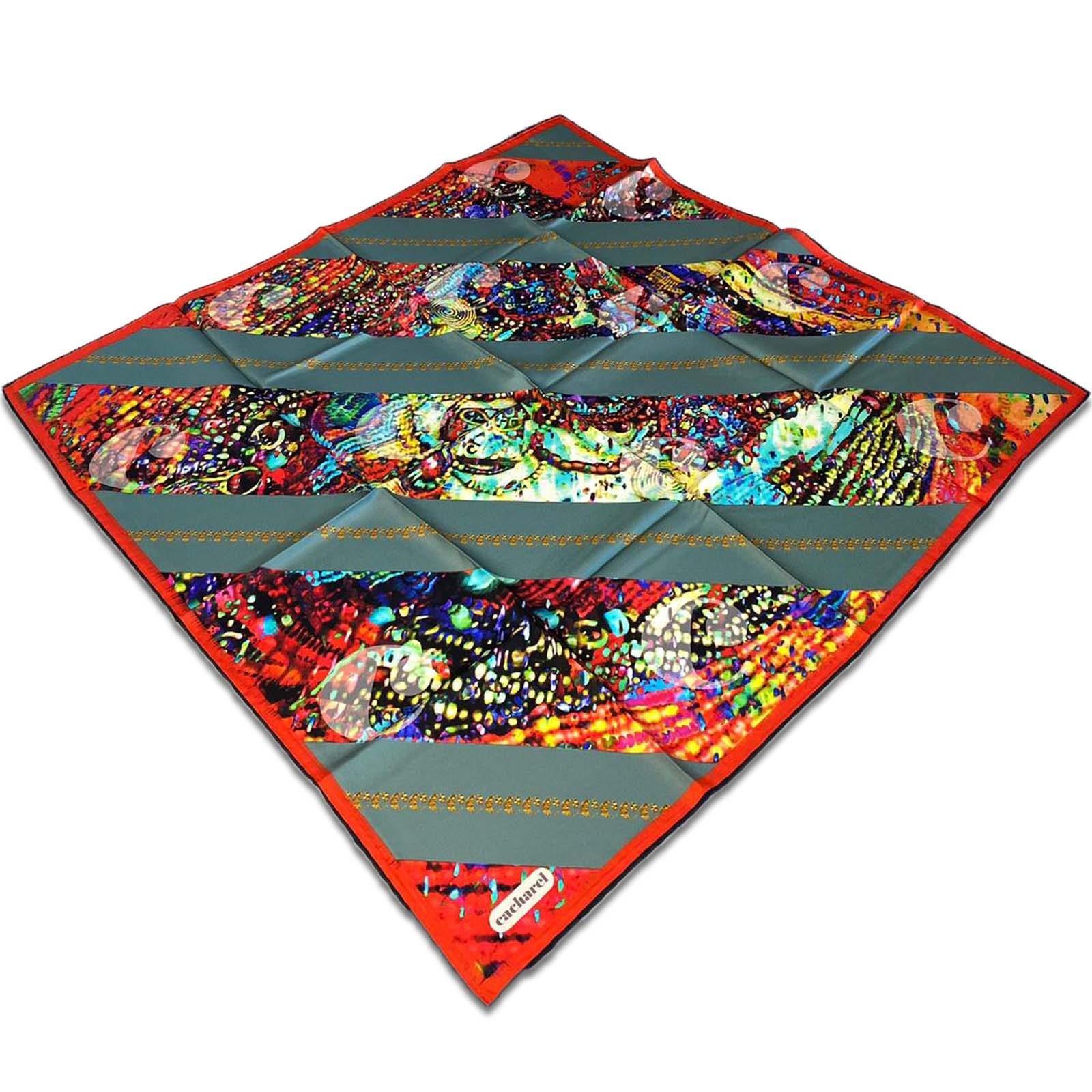 Cacharel Yeşil Karma Desen Tivil İpek Eşarp 8849313  -  912