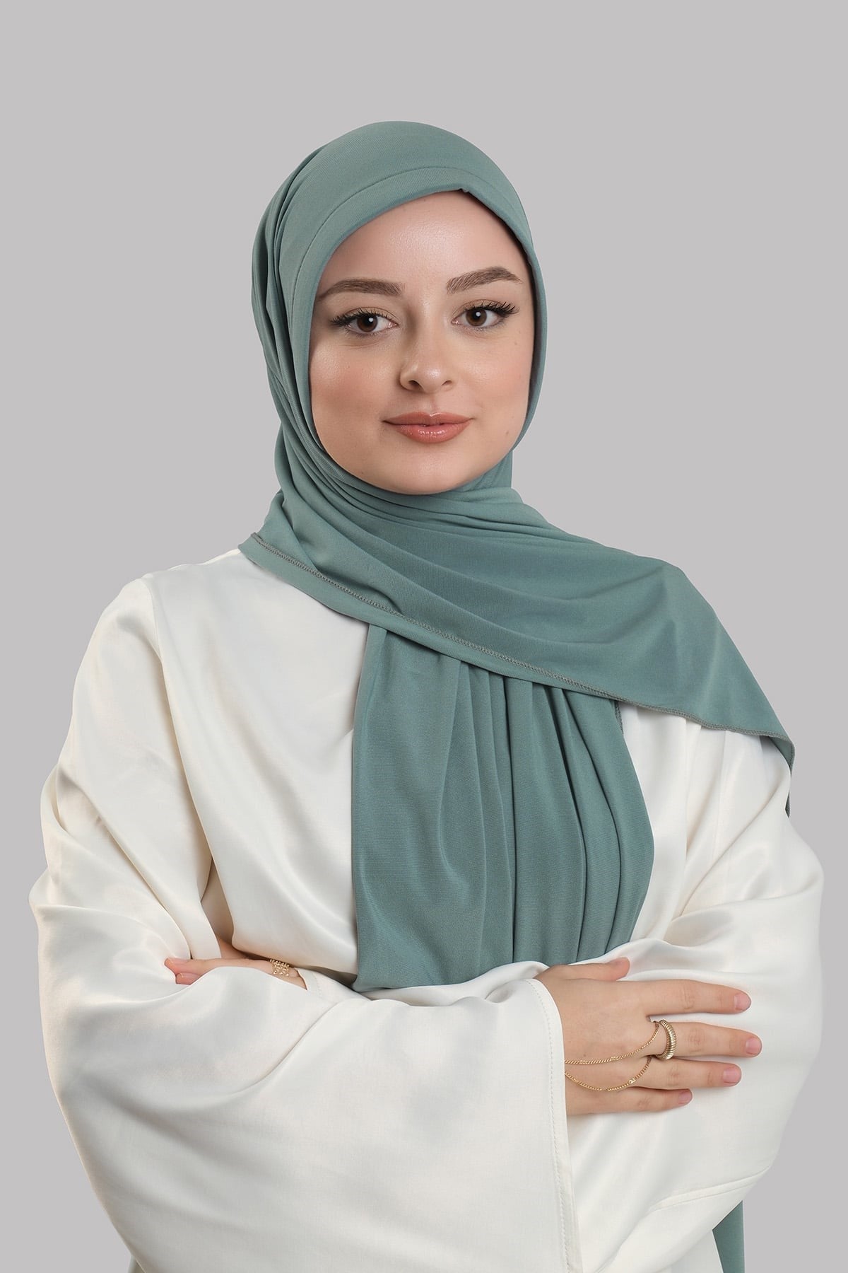 Çağla Yeşili Pratik Hazır Geçmeli Şal Sandy Önü Süngerli 2412_32