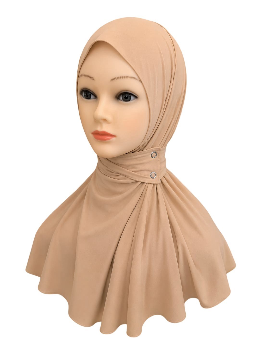 Çıtçıtlı Bone Şal Bej