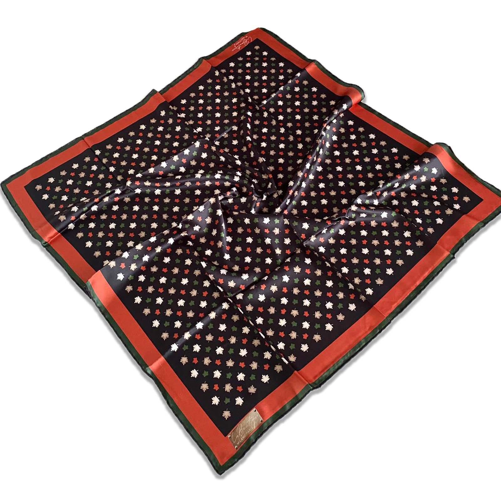 Defolu Polyester La Boutique Kahverengi Karma Desen Eşarp 32639