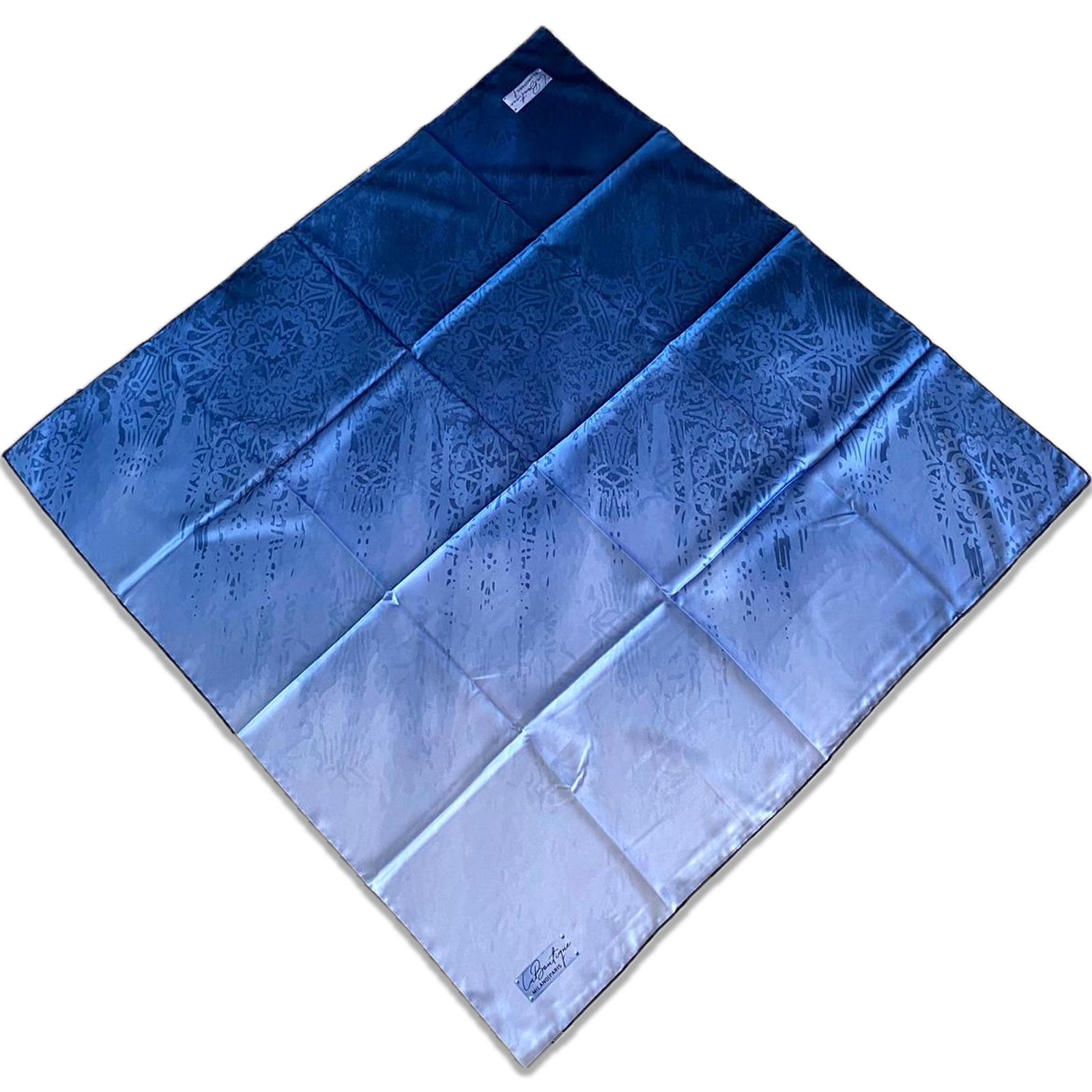 Defolu Polyester La Boutique Lacivert Bulut Desen Eşarp 1831-05  34806