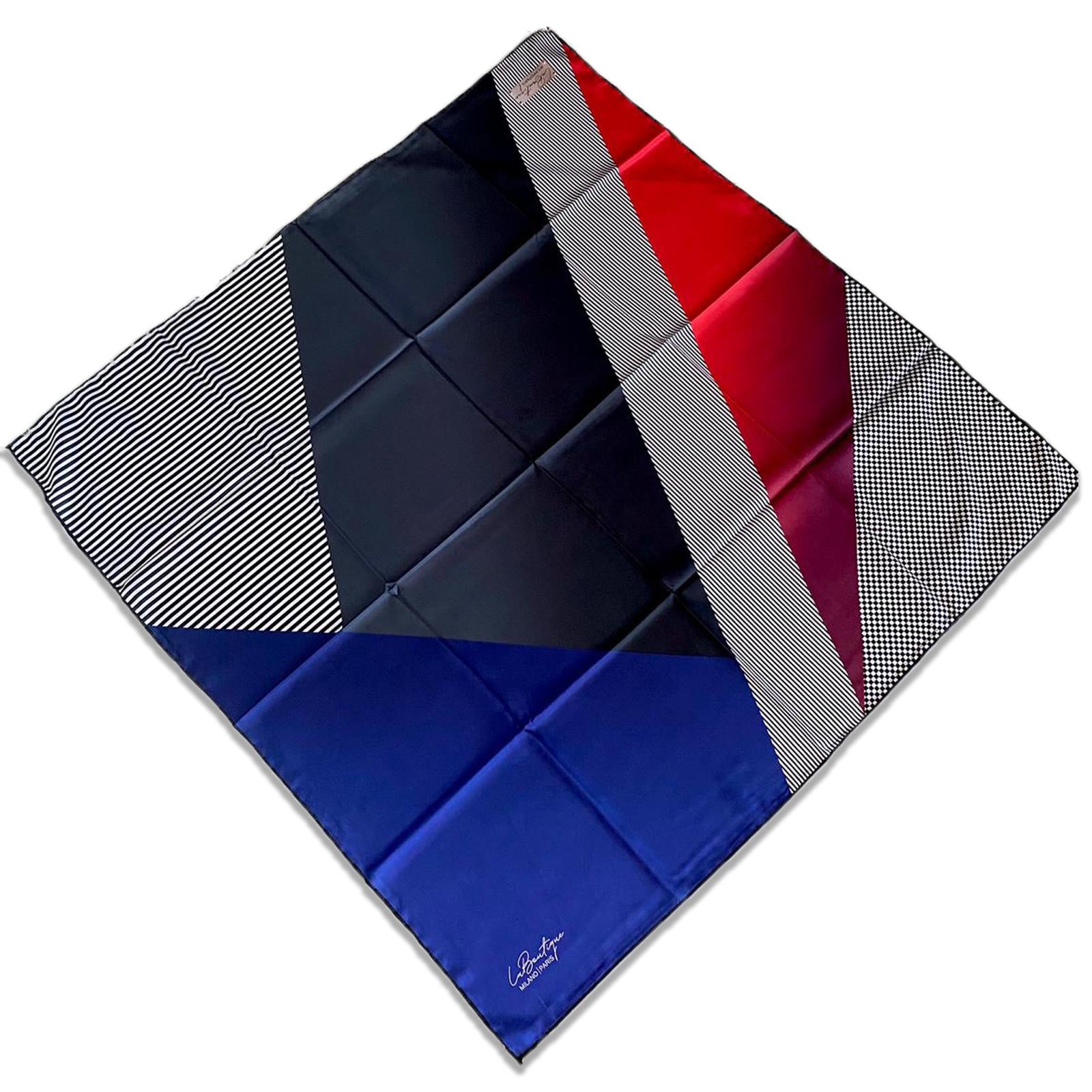 Defolu Polyester La Boutique Mor Karma Desen Eşarp 1835-01  34710