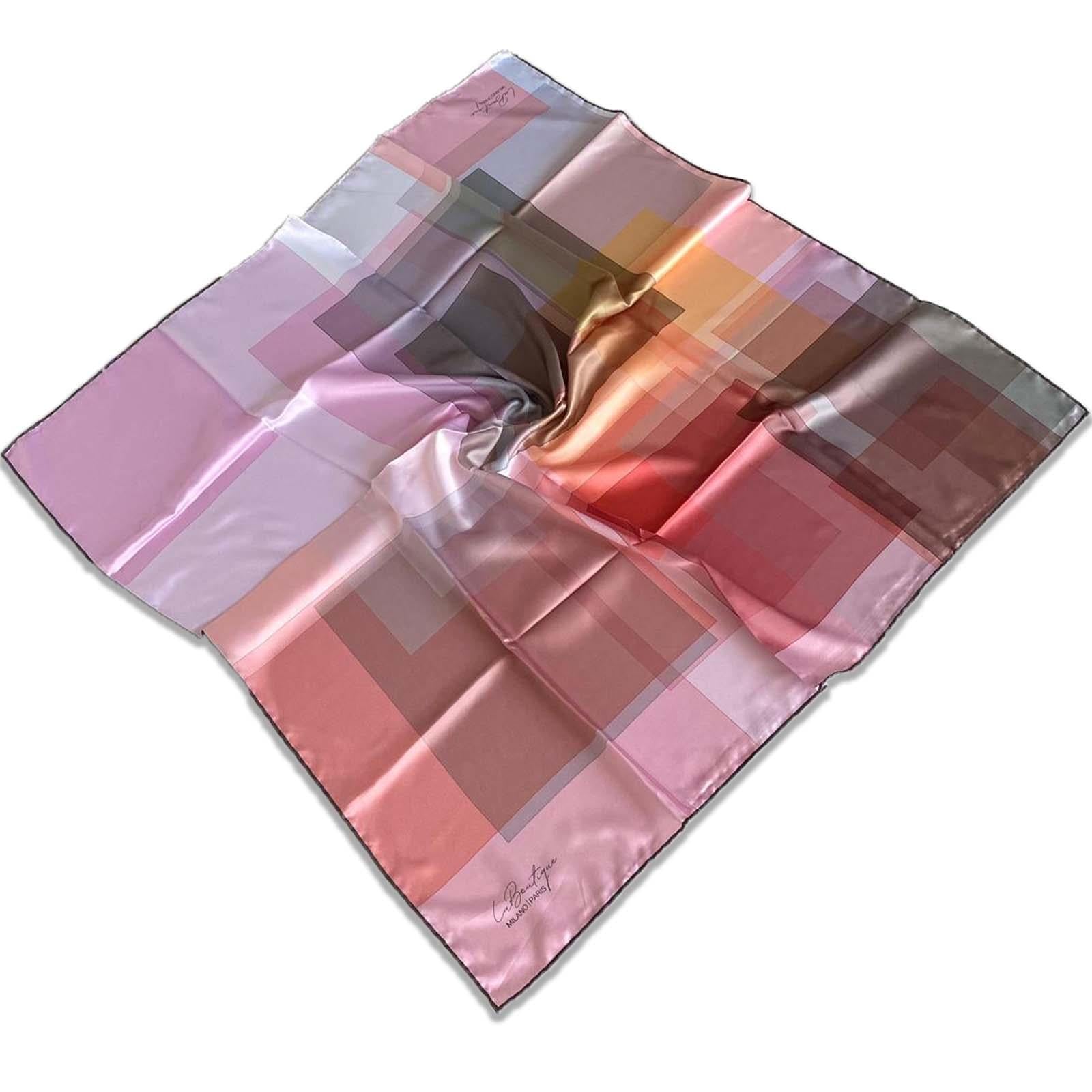 Defolu Polyester La Boutique Pudra Karma Desen Eşarp 32604