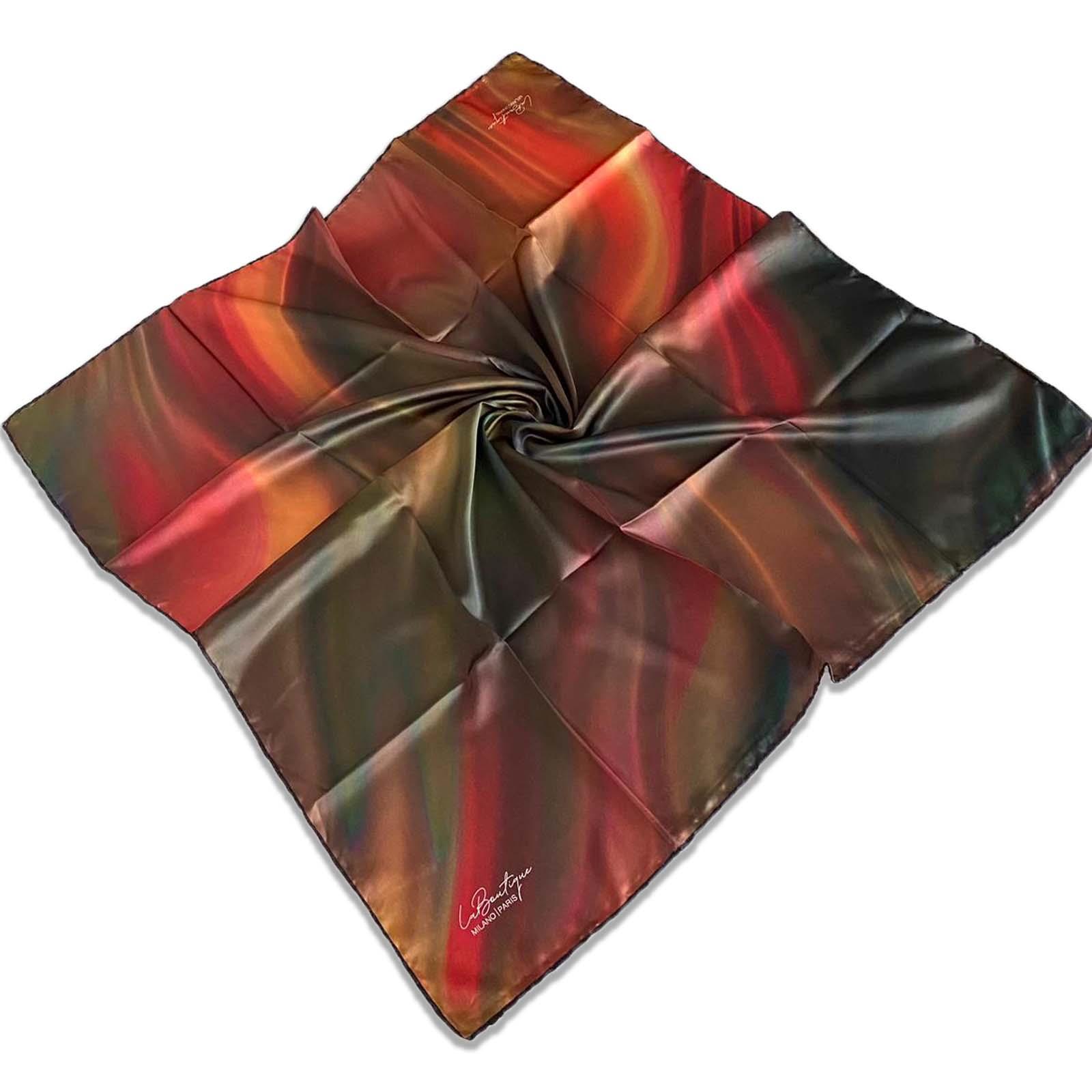 Defolu Polyester La Boutique Renkli Karma Desen Eşarp 32636