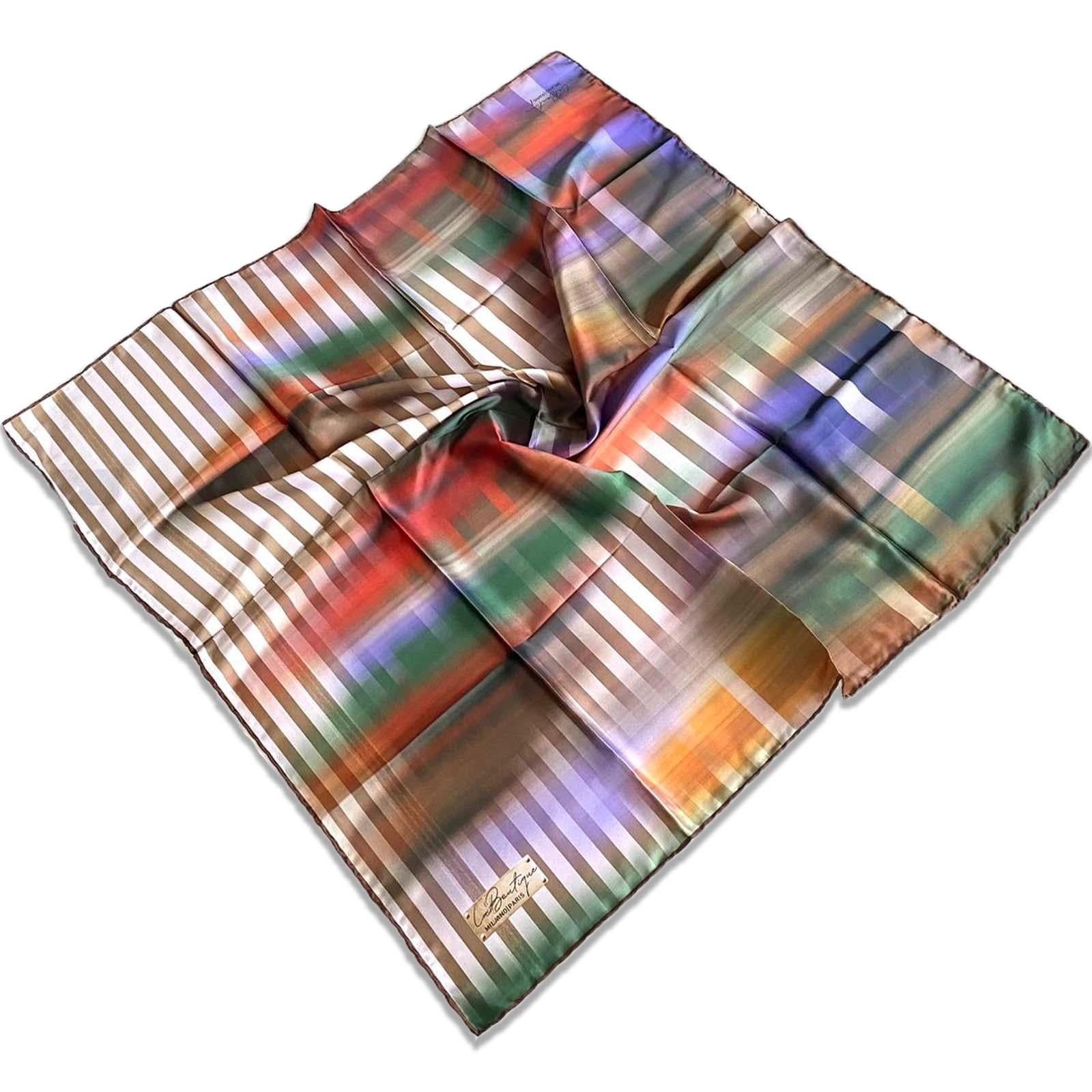 Defective Polyester La Boutique Colorful Mixed Pattern Scarf 32647