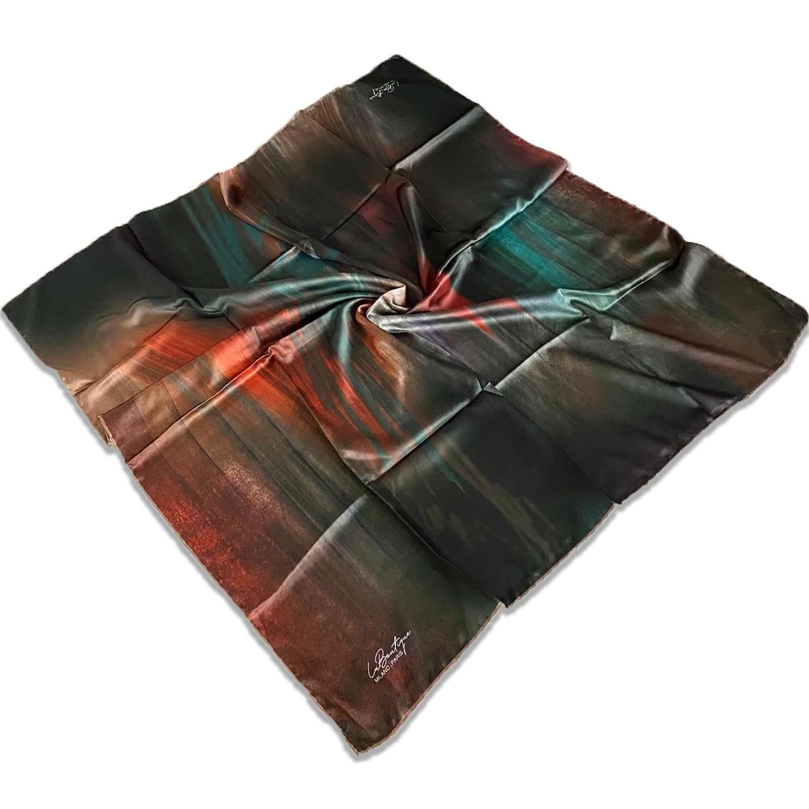 Defolu Polyester La Boutique Yeşil Karma Desen Eşarp 32591