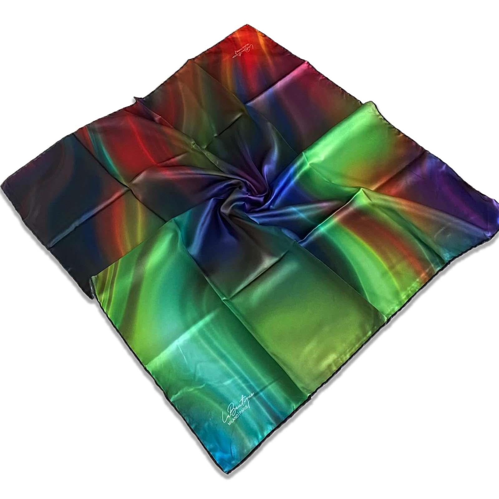 Defolu Polyester La Boutique Yeşil Karma Desen Eşarp 32631