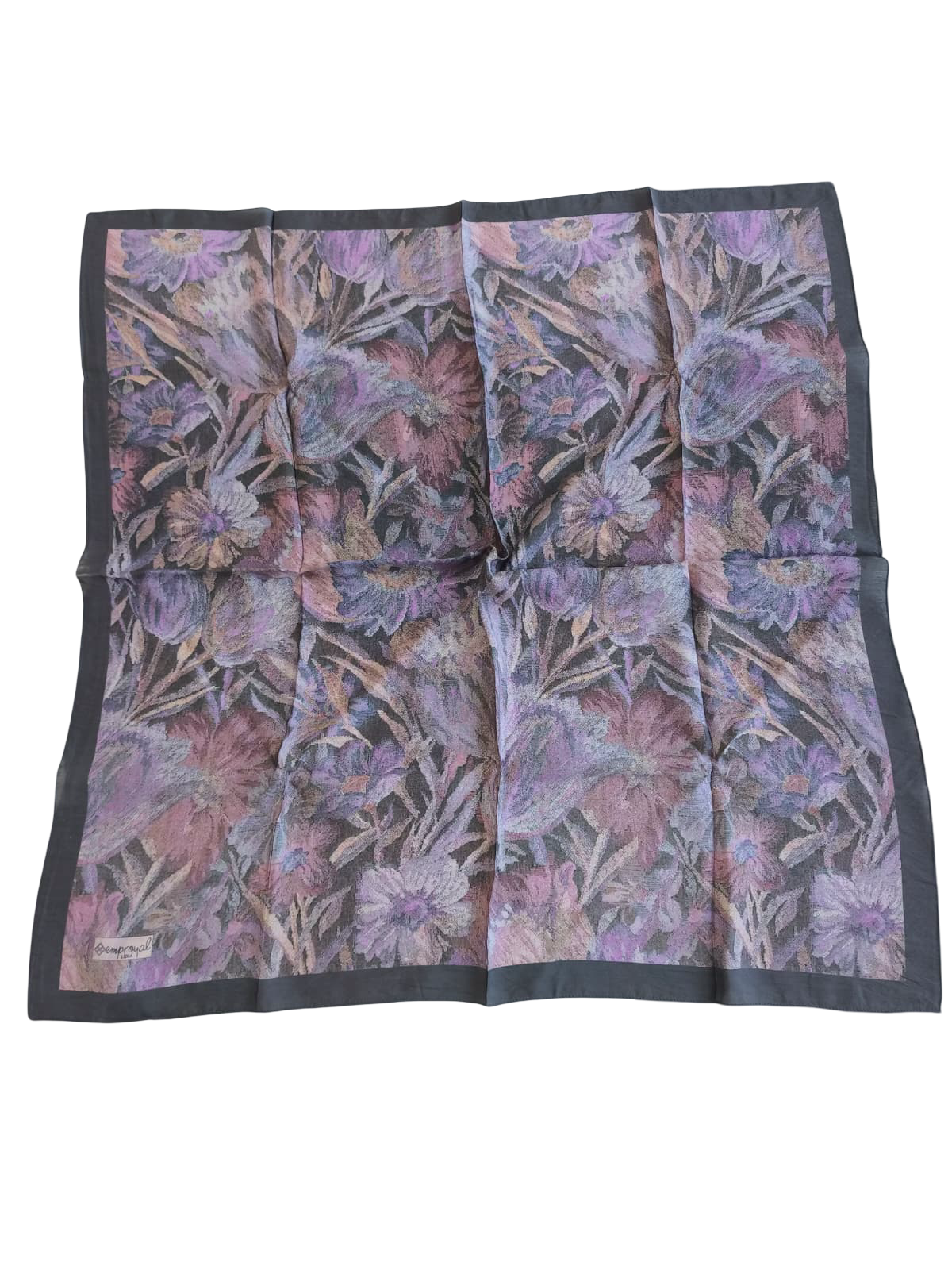 Emproyal Baskılı Lidia Eşarp Lila Batik Desen