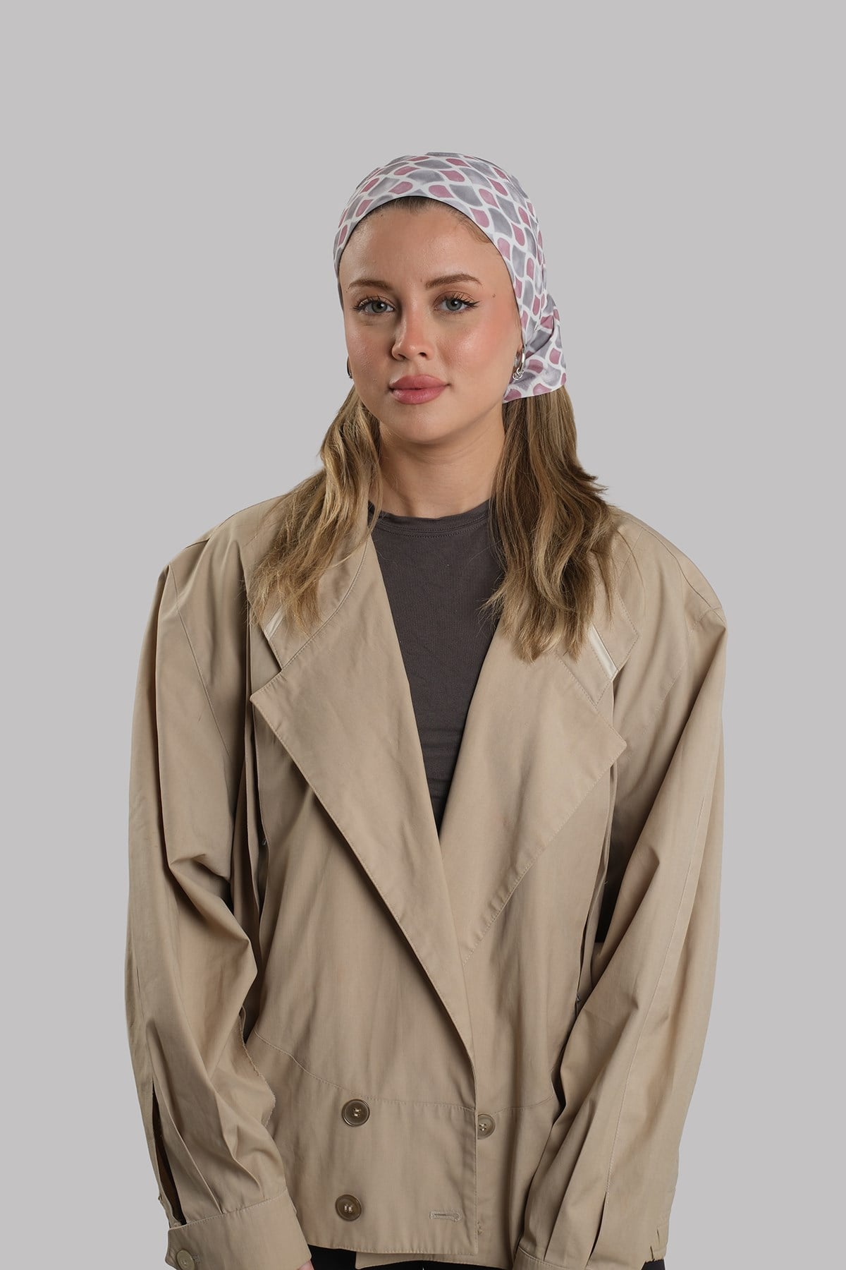 Gri Pratik Hazır Geçmeli Buff Bandana Sandy Desenli Boru Bone 2419_15