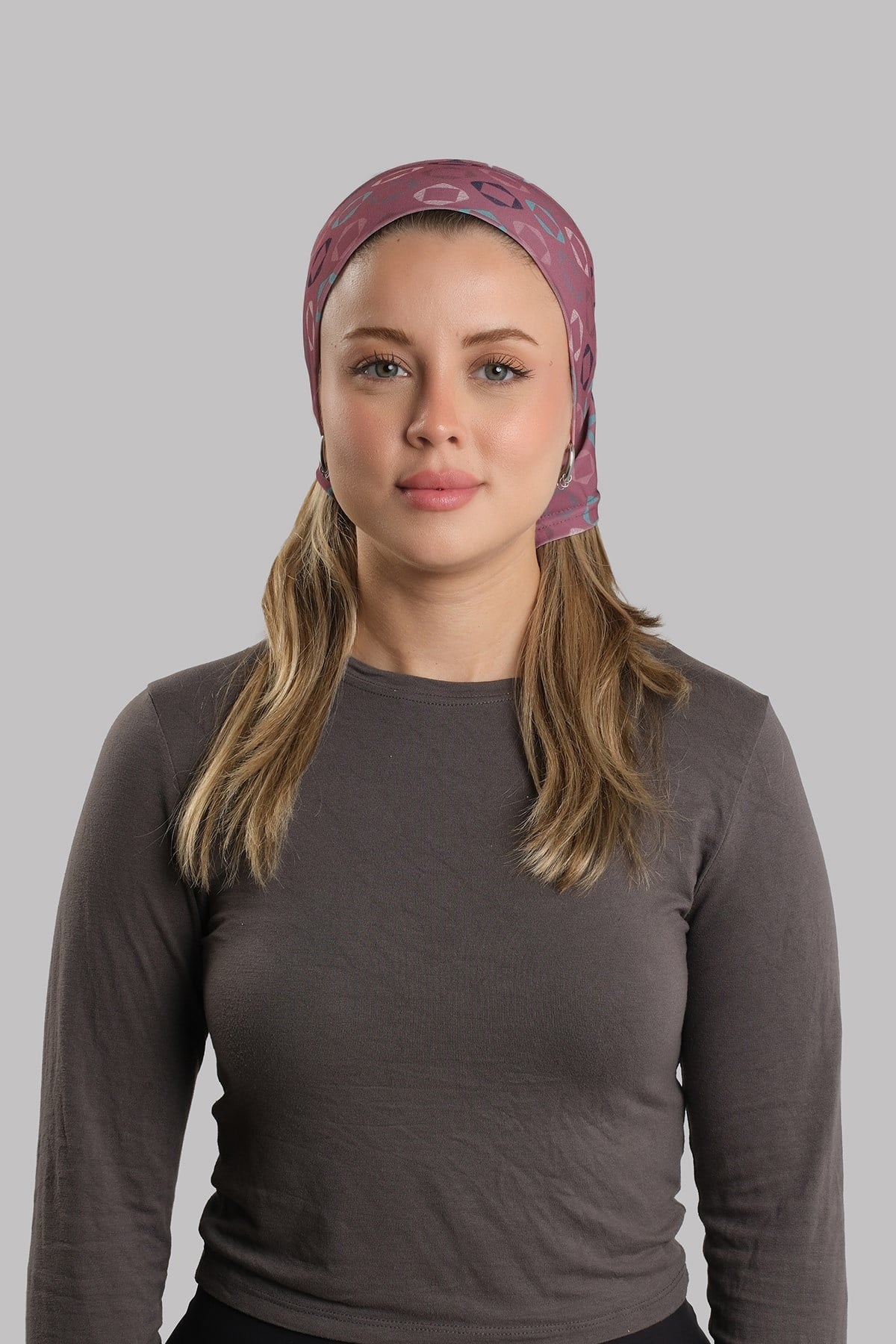 Gül Kurusu Pratik Hazır Geçmeli Buff Bandana Sandy Geometrik Desenli Boru Bone 2416_18