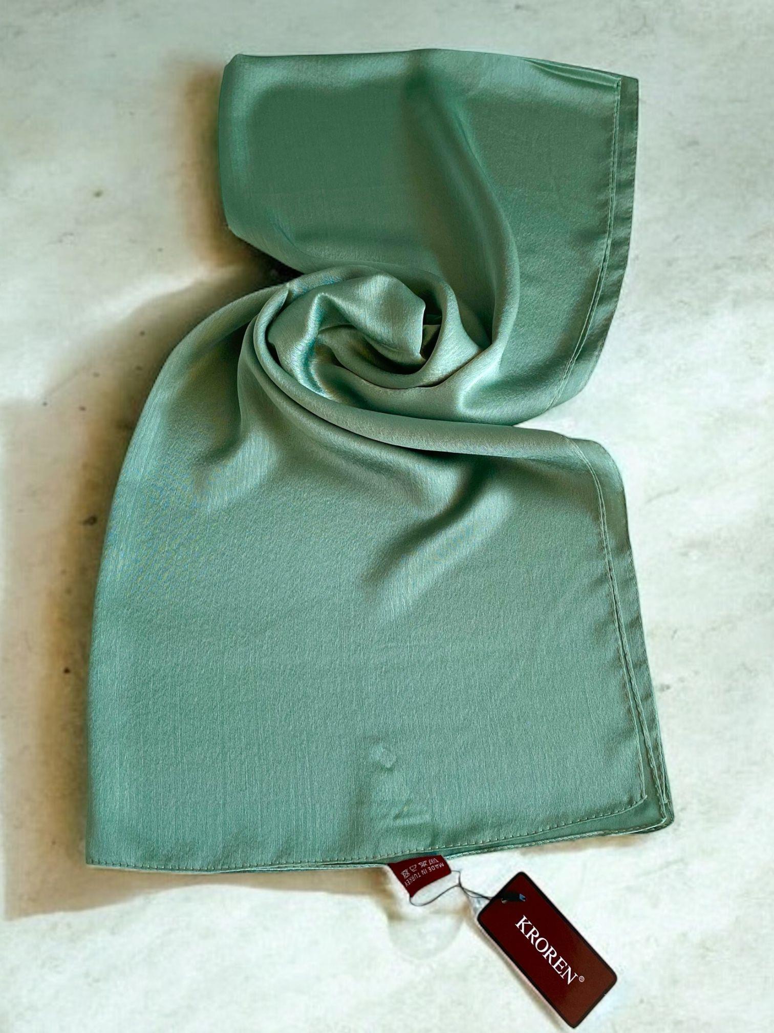 Kroren Jan Jan Mint Yeşili Düz Renk Şal 7301-205