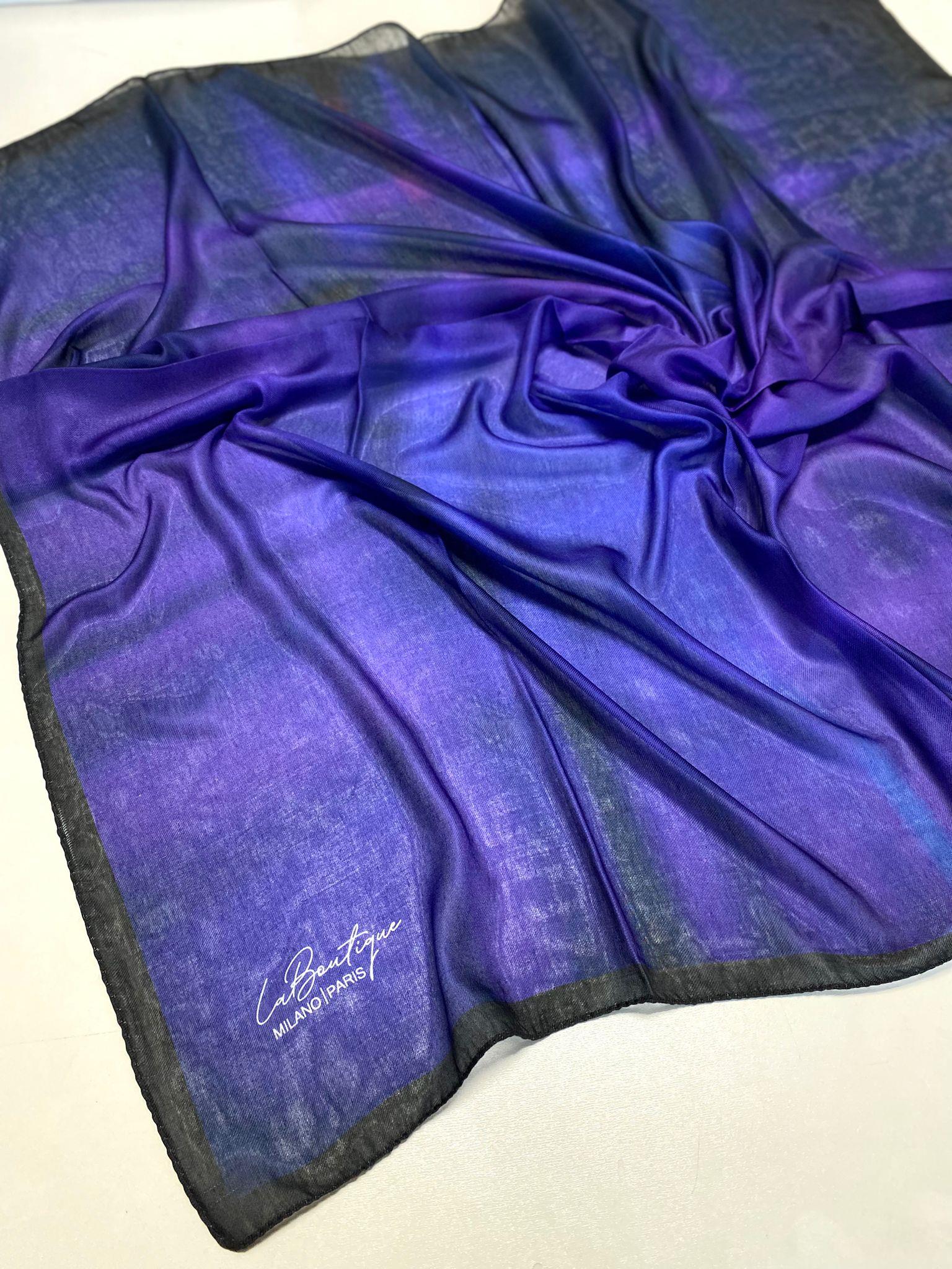 La Boutiqe Nostalji Herbal Mor Pastel Desen Eşarp 3152 - 01 - 53676