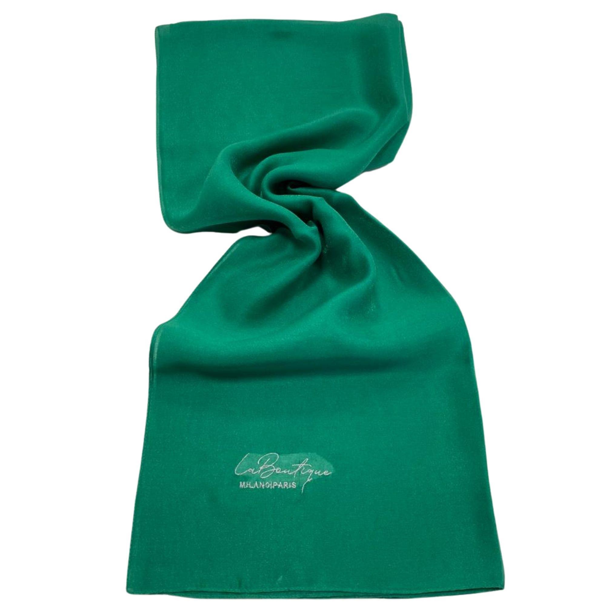 La Boutique Evening Dress Benetton Green Solid Color Shawl IST 1-26775 Color:  Benetton green